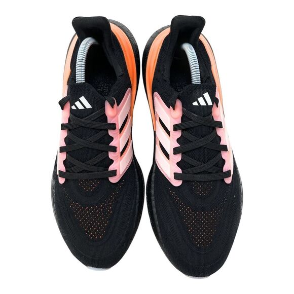 NIB Adidas Womens 9.5 Ultraboost Light Shoes Black/White Tint/Beam Pink HQ8599 - Picture 10 of 12